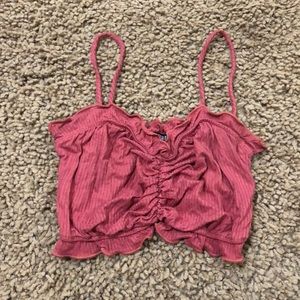 Fashion Nova Ruffled Cropped Top